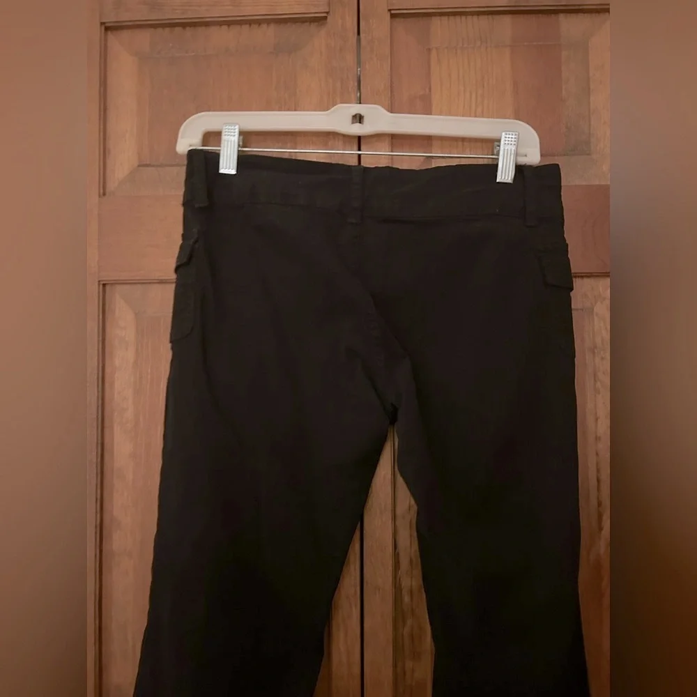 Brandy Melville J. Galt Women Black Agatha Low Rise Boot Cut Cotton Blend Pants
